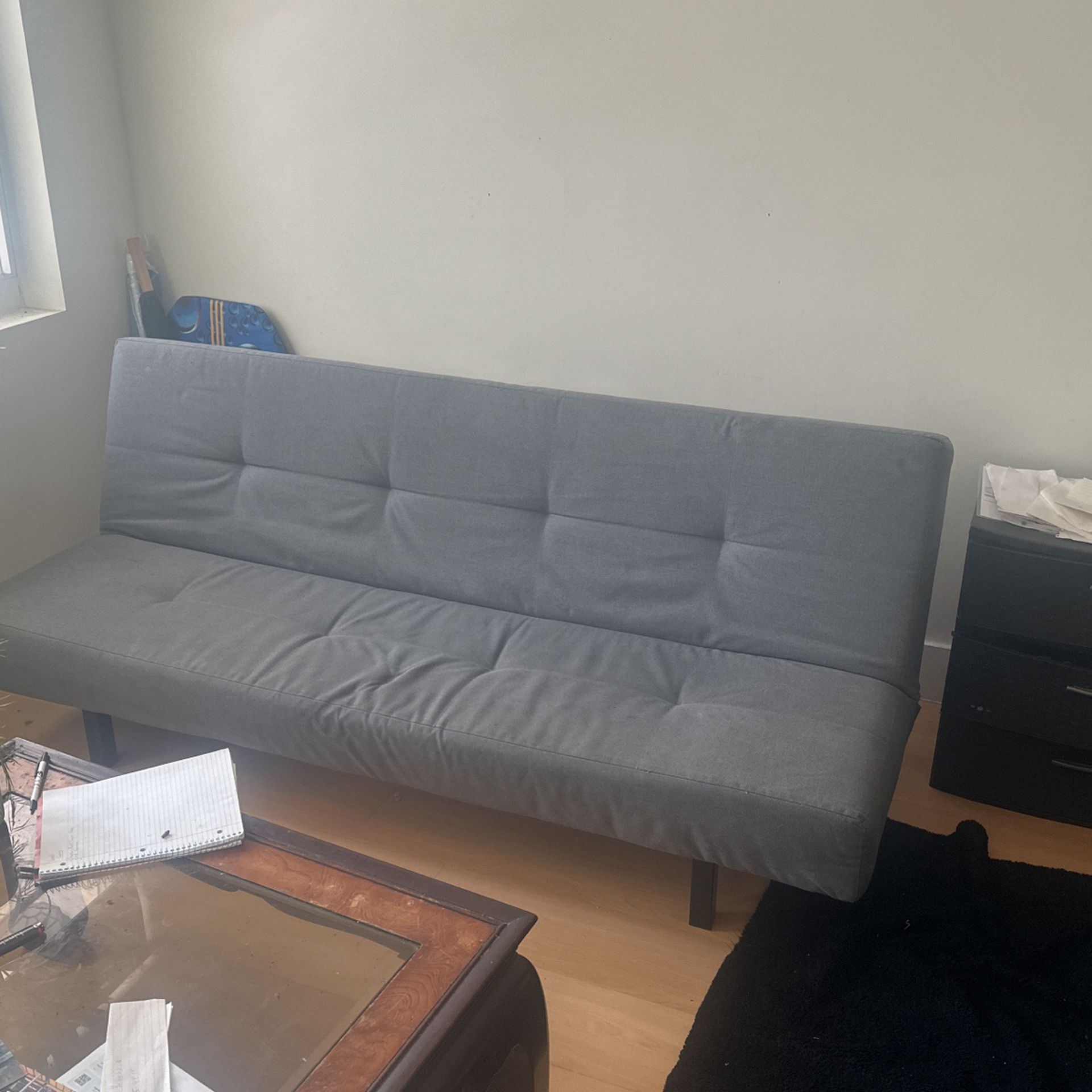 GRAY FUTON/COUCH/BED
