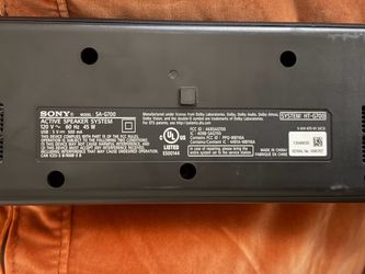 Sony soundbar and subwoofer