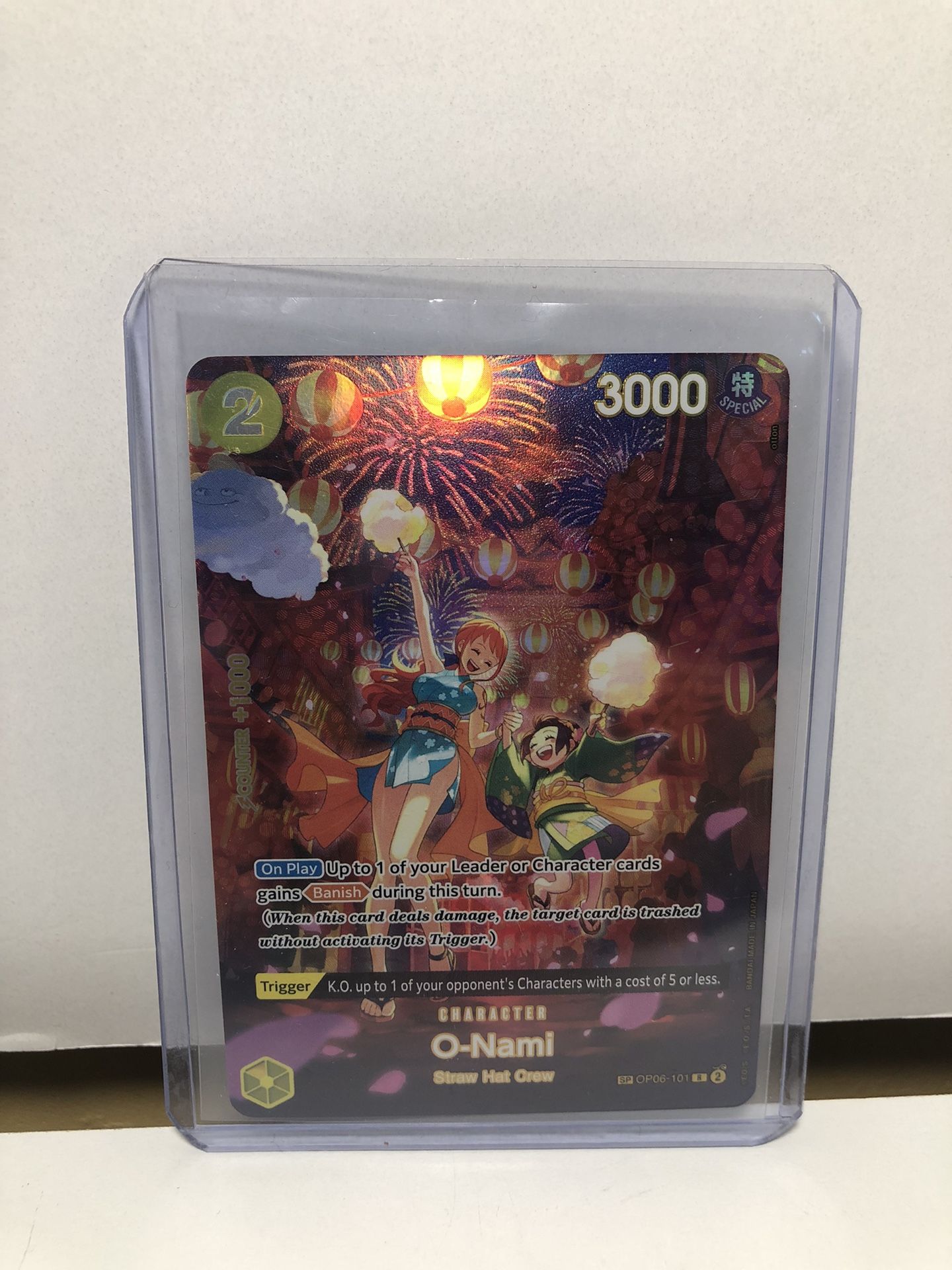 O-Nami OP06-101 SP PARALLEL R 500 Years in the Future One Piece Card English NM