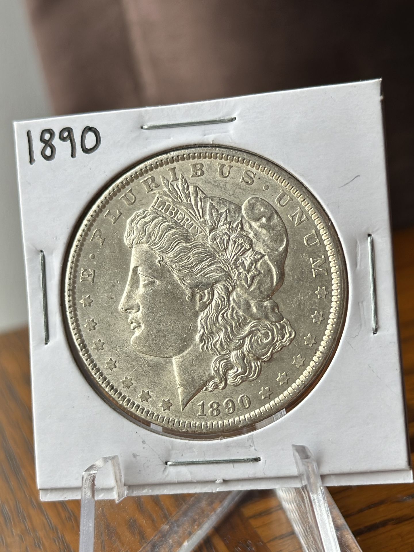 1890 Morgan Silver Dollar Coin 