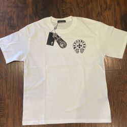 Chrome Hearts White Graphic T-Shirt with Tags