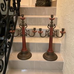 Candelabros De Bronze Castilian