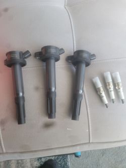 Three A premium  Coils and Spark plugs
