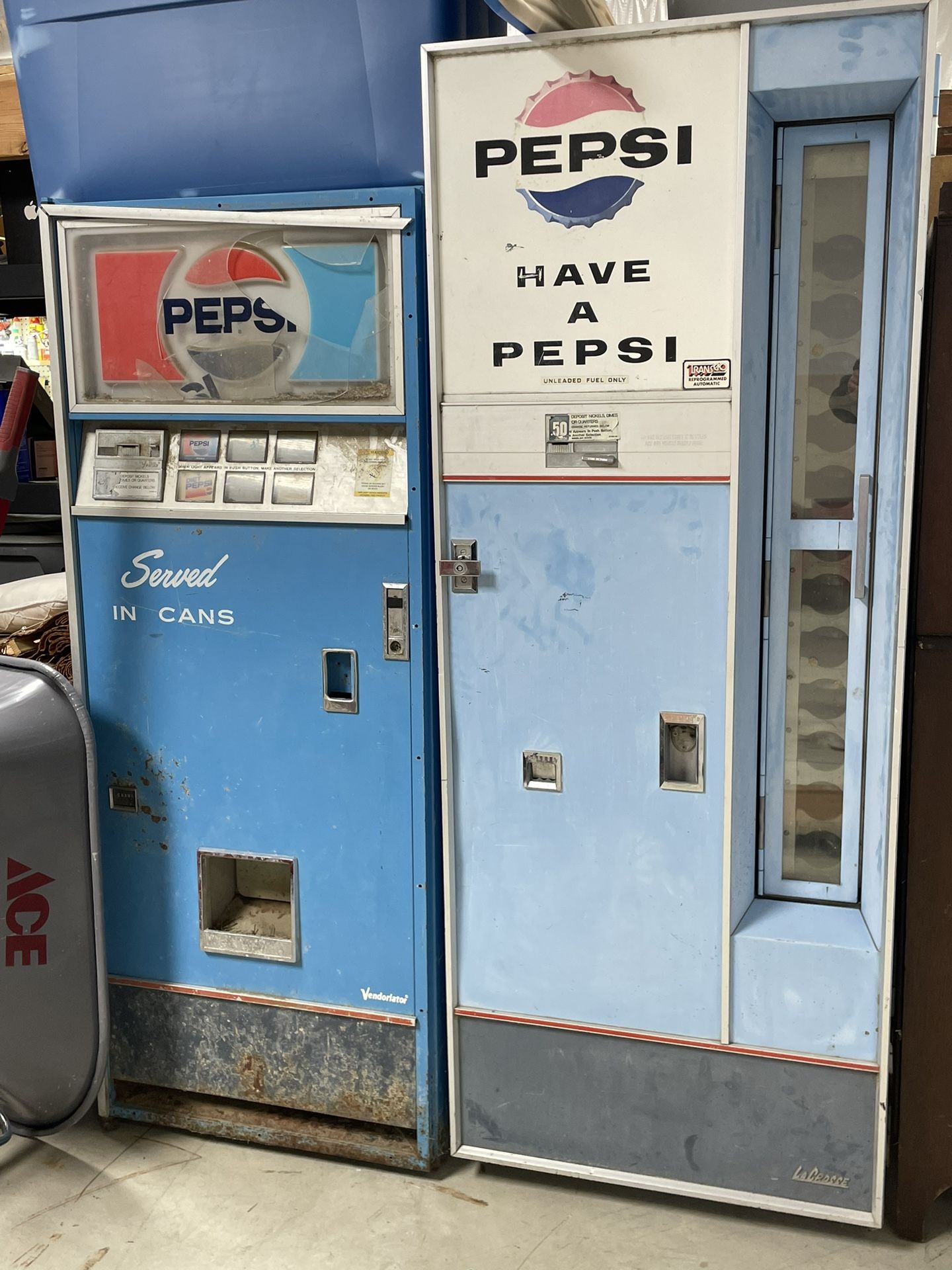 Vintage Pepsi Vending Machines