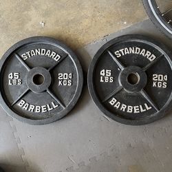 Olympic weight plates.     80 dollars