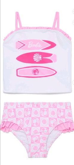 Toddler Girl Tankini Swimsuit Set, 2-Piece Barbie