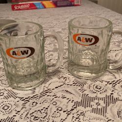 A&W Root beer mugs (2)  4 1/4 Inches Tall