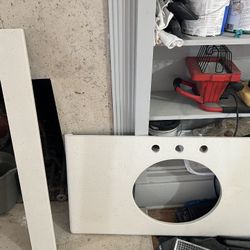 Decolav Under mount Sink (new) And Vanity Countertop With Backsplash