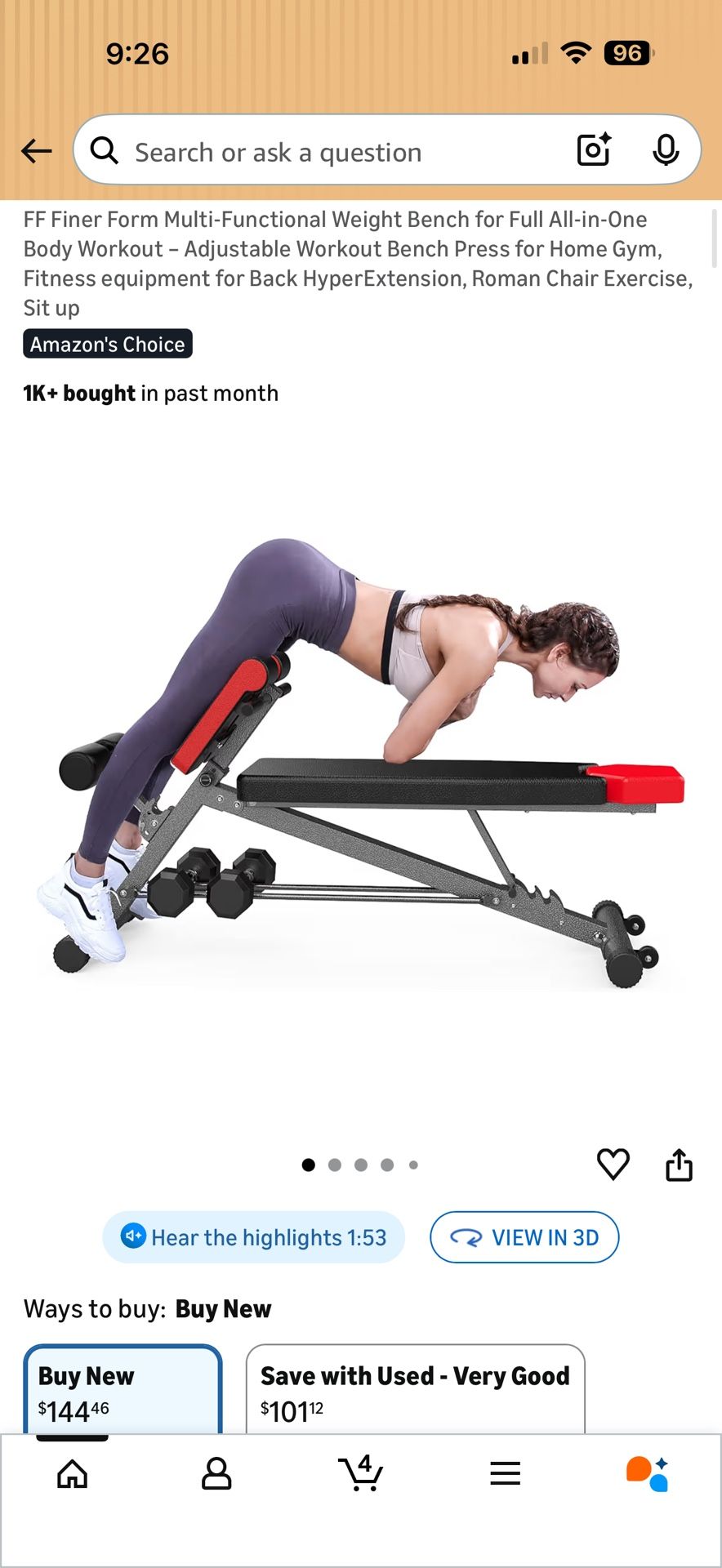 Multi-Functional Weight Bench for Full All-in-One Body Workout