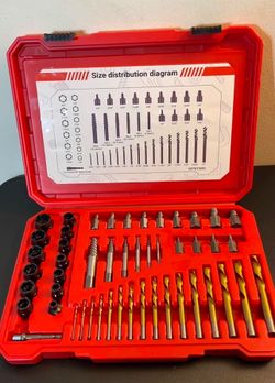 Juego de 49 piezas de extractores de tornillos