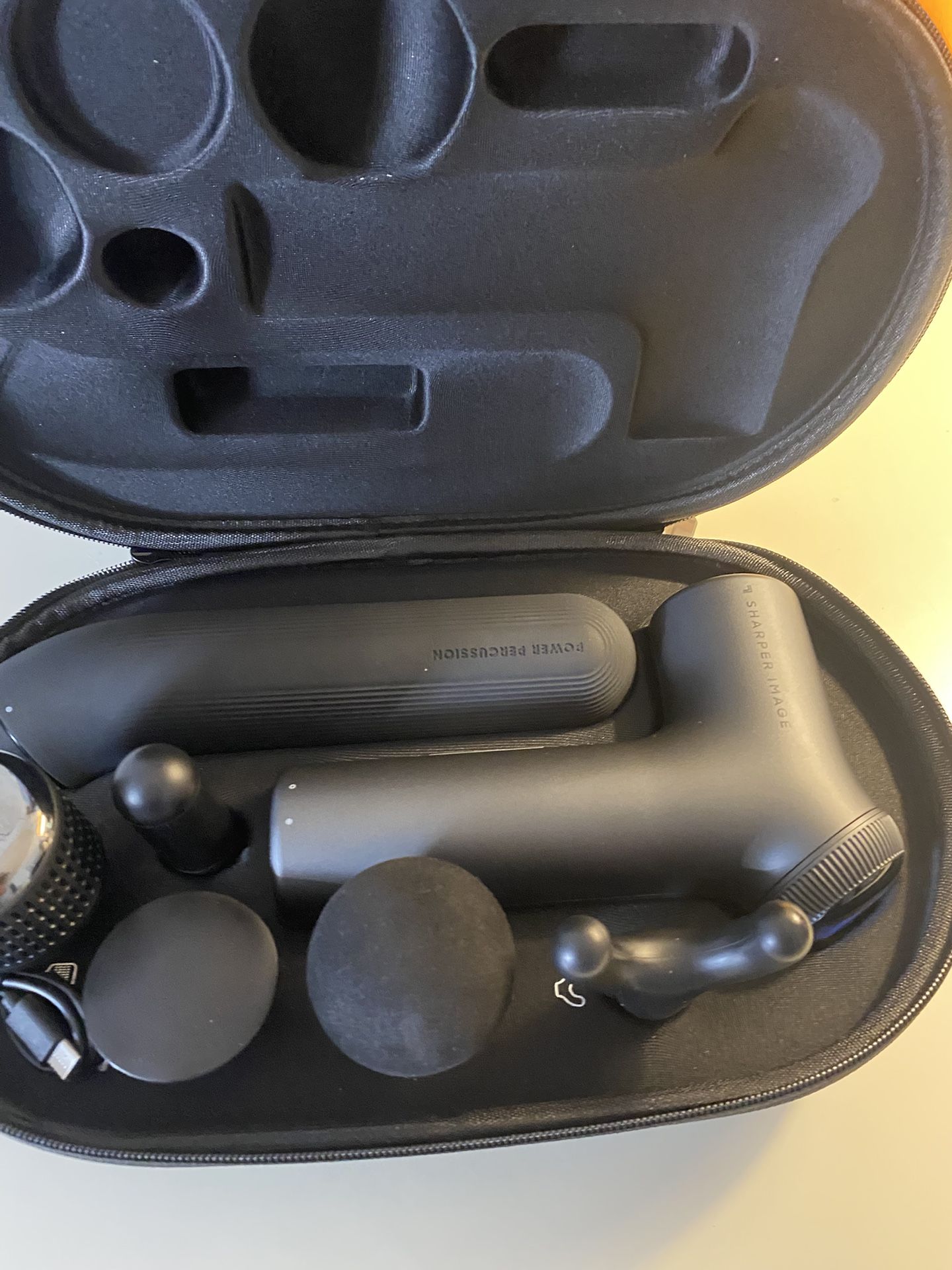 Sharper Image Power Percussion Hot + Cold Reach Percussion Massager