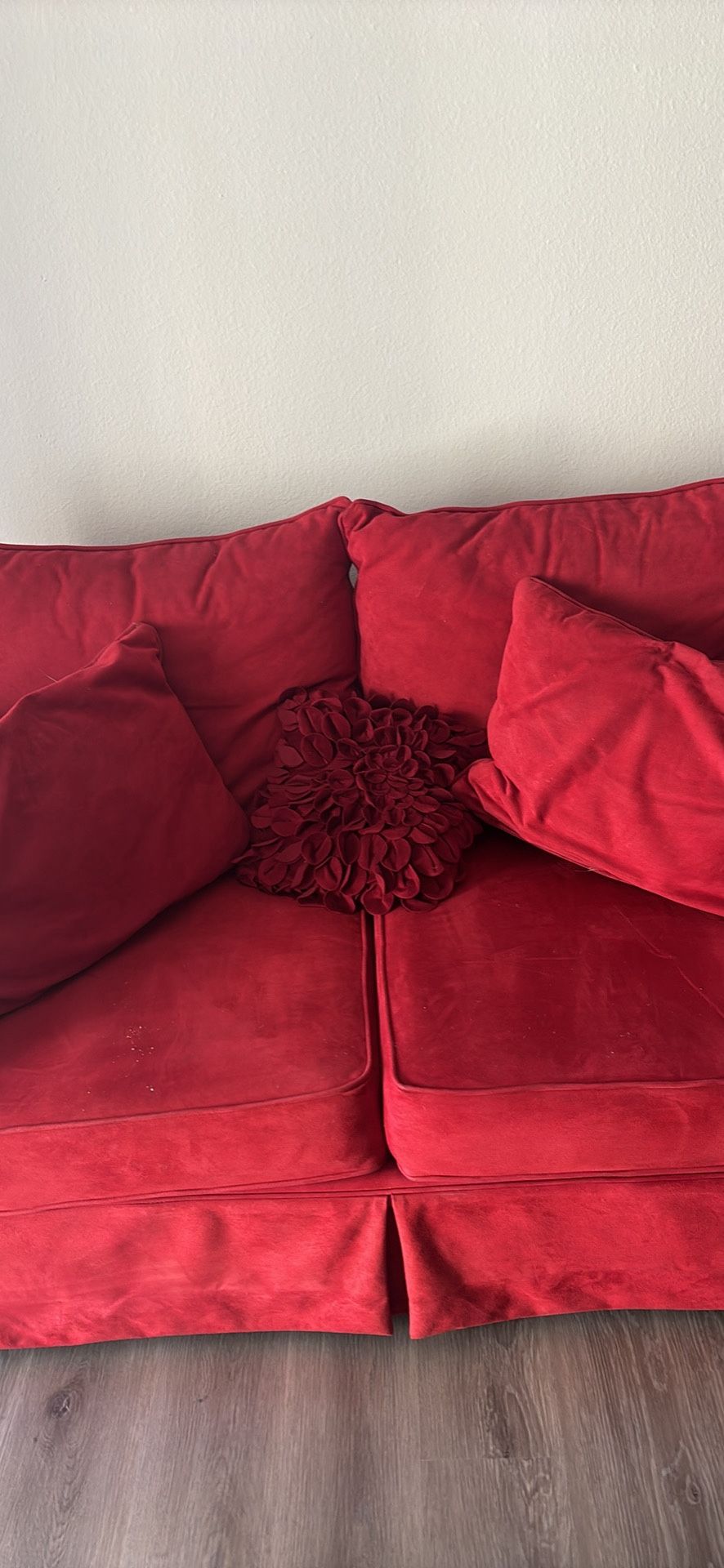  Cozy Red Loveseat Couch
