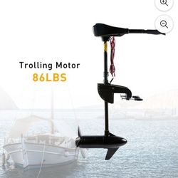86LBS Thrust Electric Trolling Motor for Fishing Boats Freshwater and Saltwater Use

