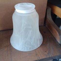 frost swirl- bell ceiling fan light  covers 