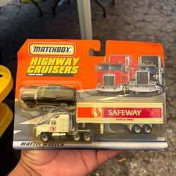 Matchbox Highway Cruisers Twin Pack Safeway Semi Truck & Mustang Toy Collector