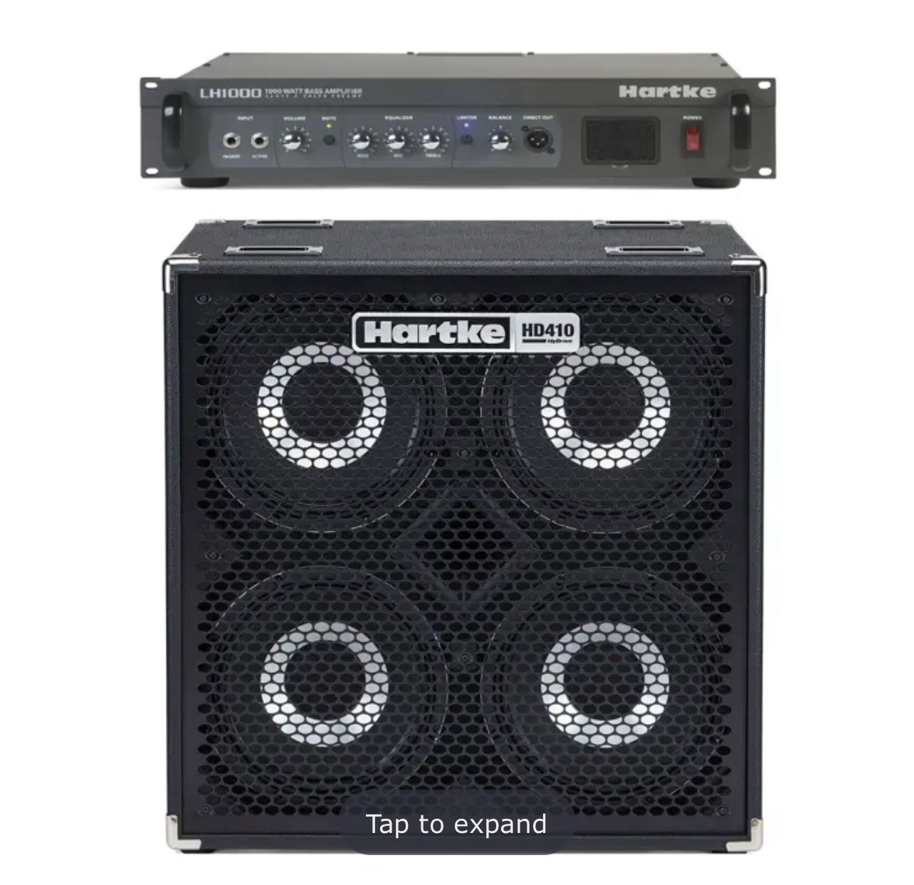 Hartke LH1000 Bass Amp w/ Hartke HD410 Bass Cabinet