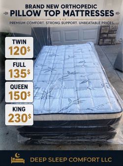 Brand New Orthopedic Pillow Top Mattress