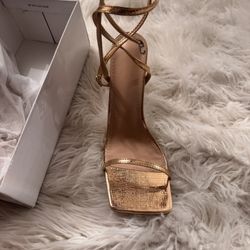 Brand new gold strappy Heels Size 9