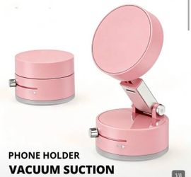 Phone holder vacuum suction