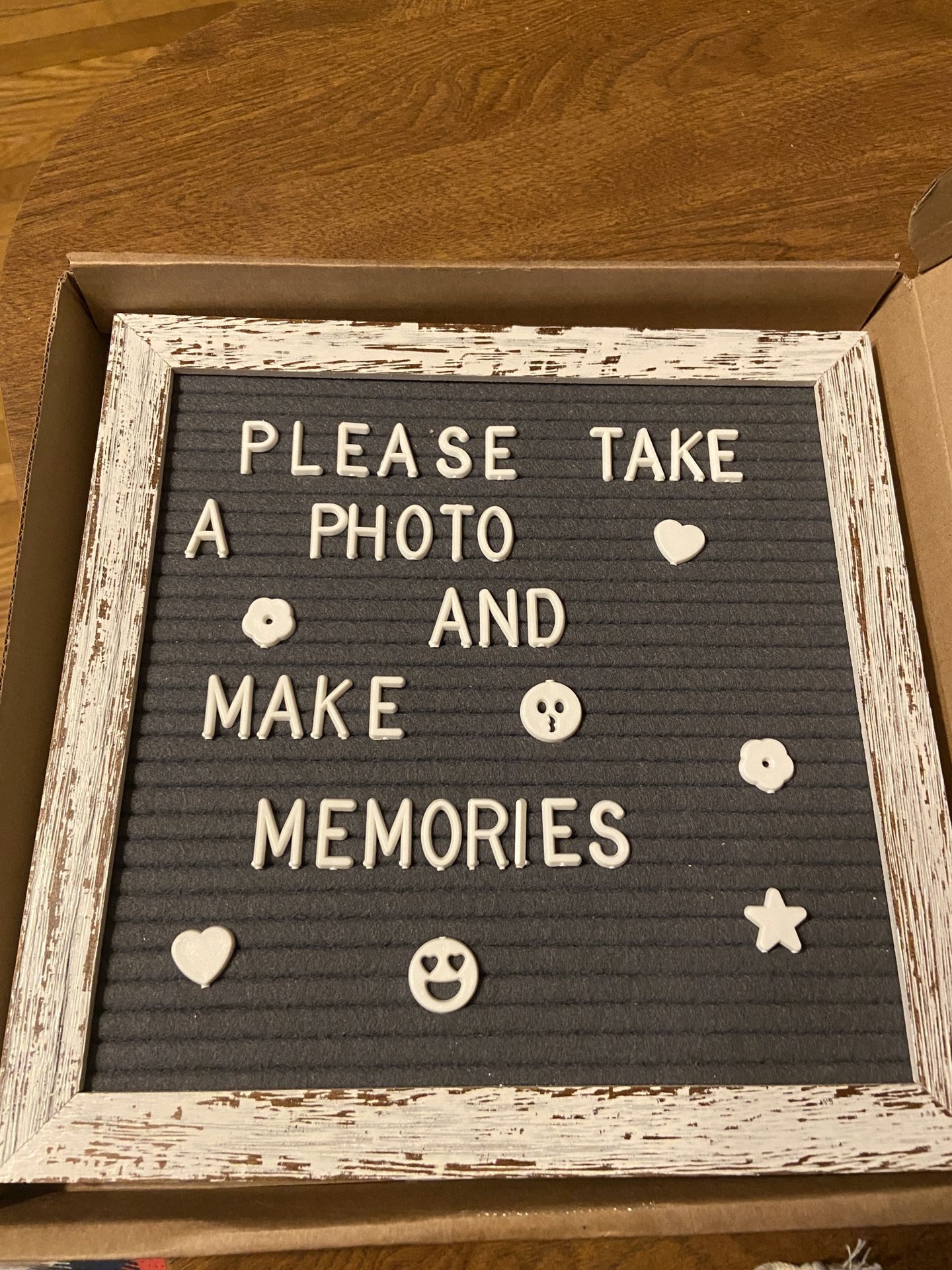 Changeable Message Board With Letters And Shapes