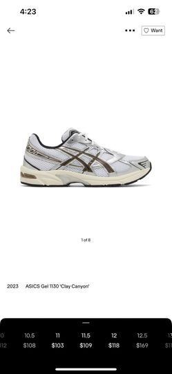 ASICS Gel - 1130 White/Canyon Size 11 1/2