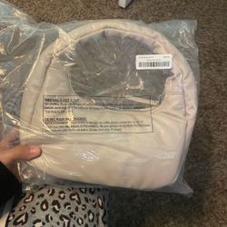 Brand New Puffer Crescent Shoulder Bag Oatmeal Color