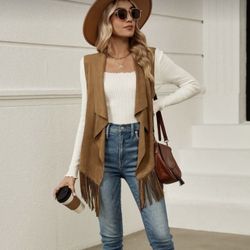 Chamarra Sin Mangas De Ante Sintético 