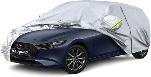 Kaugung Waterproof Car Cover Custom Fit Mazda 3 Hatchback 2003-2026 Outdoor Auto