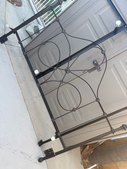 Cal king bed head board & frame