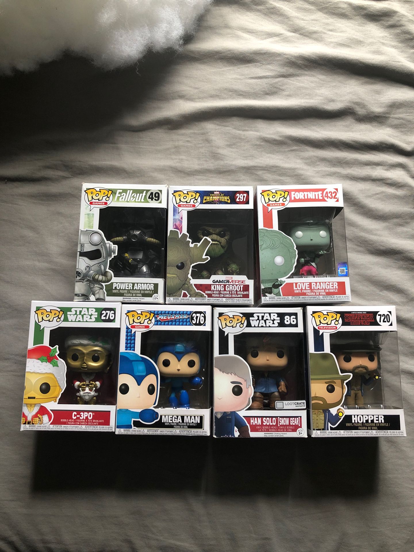 7 pop figures