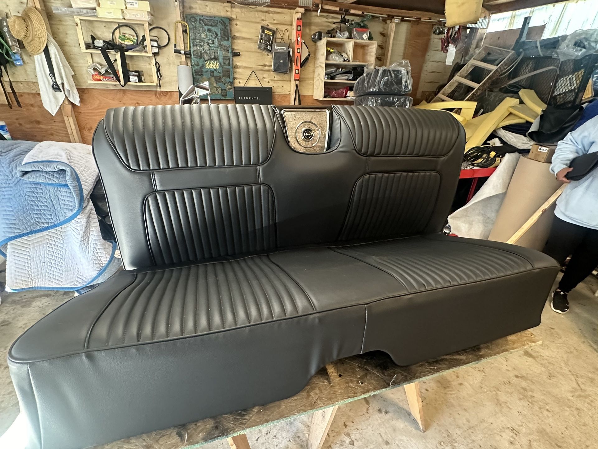 1964 Impala SS Rear Seat – New Foam & Vinyl Upholstery