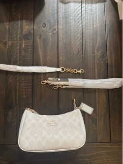 White coach bag