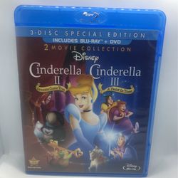 Disney Cinderella 2&3 Blu-ray DVD 