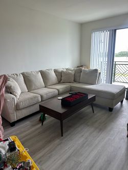 Cream Sectional