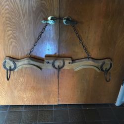 Western Motif Hanging Coat Rack..38” long