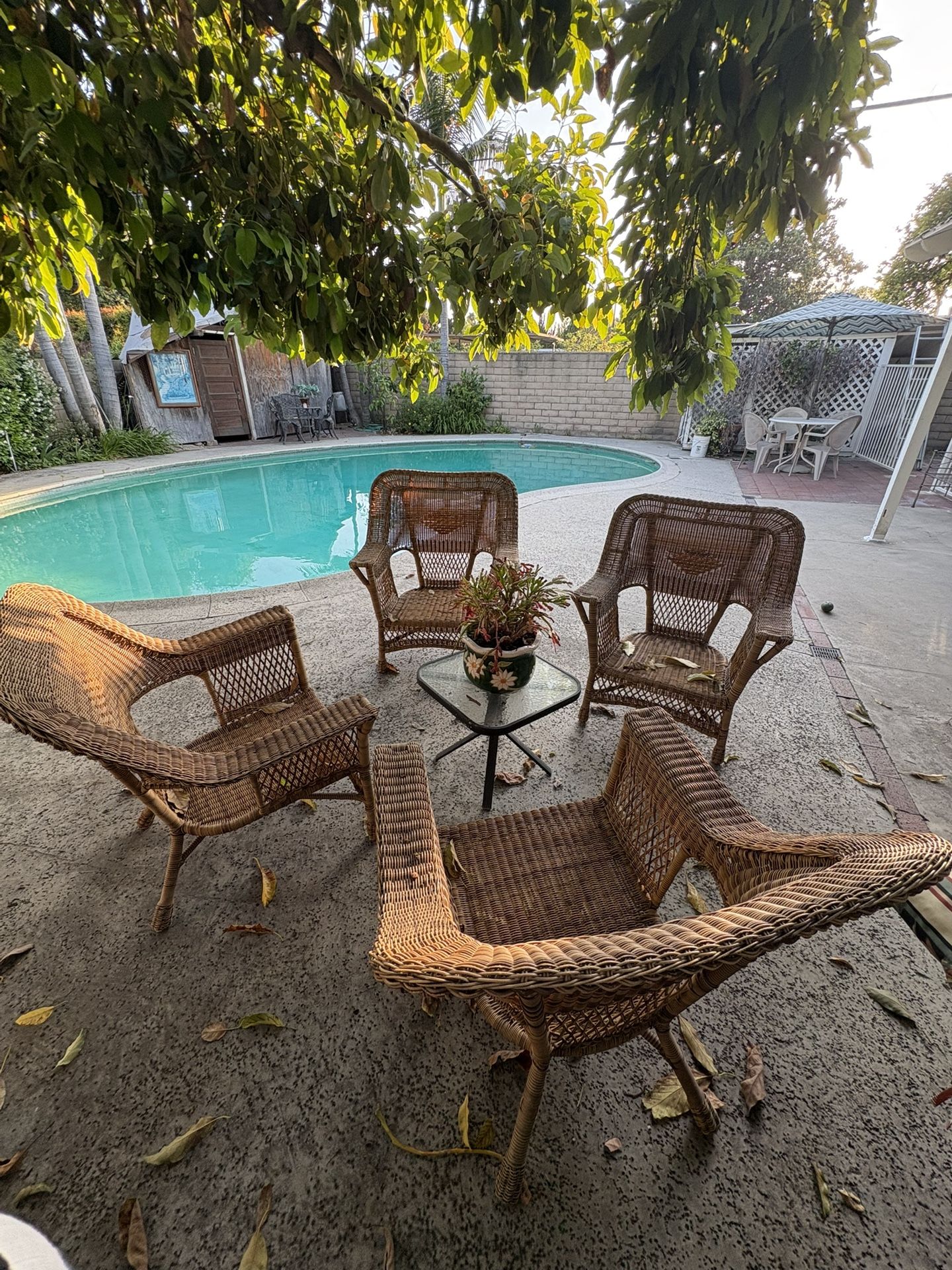 Set Of 4 Patio Chairs