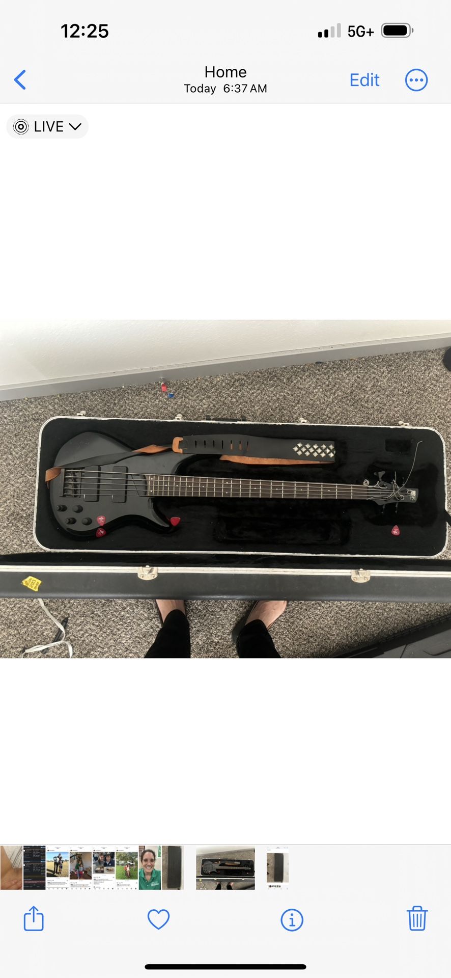 Ibanez Bass Guitar In Ibanez Case