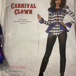 Carnival Clown Women Costume