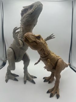 Jurassic World Large Dinosaur Action Figure Lot – Indominus Rex & T-Rex