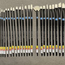 Aspen Black & Blue Princeton Artist Paint Brushes Bundle #1