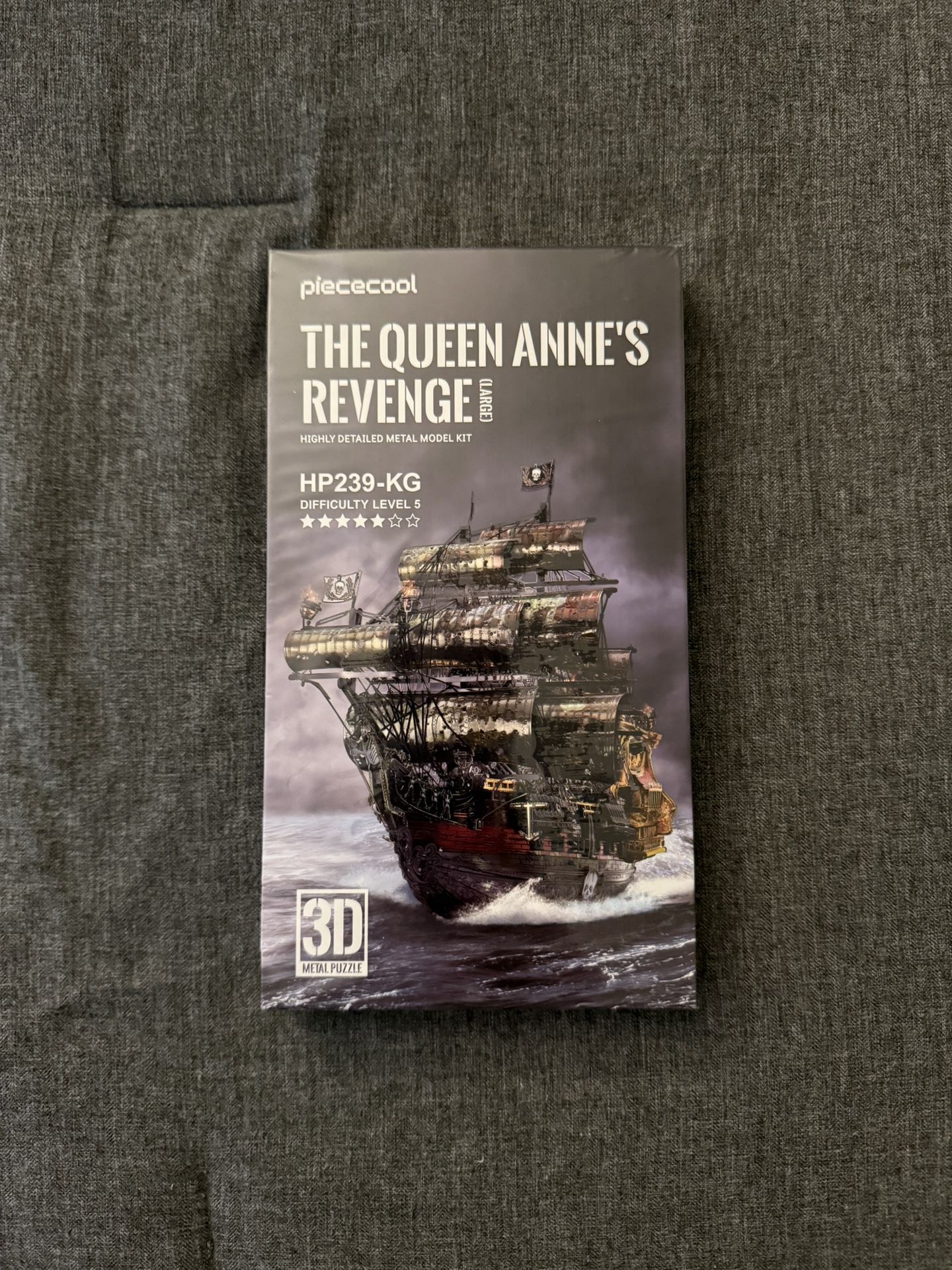 PieceCool 3D Metal Puzzle – Queen Anne’s Revenge (Large Model) – Brand New & Sealed