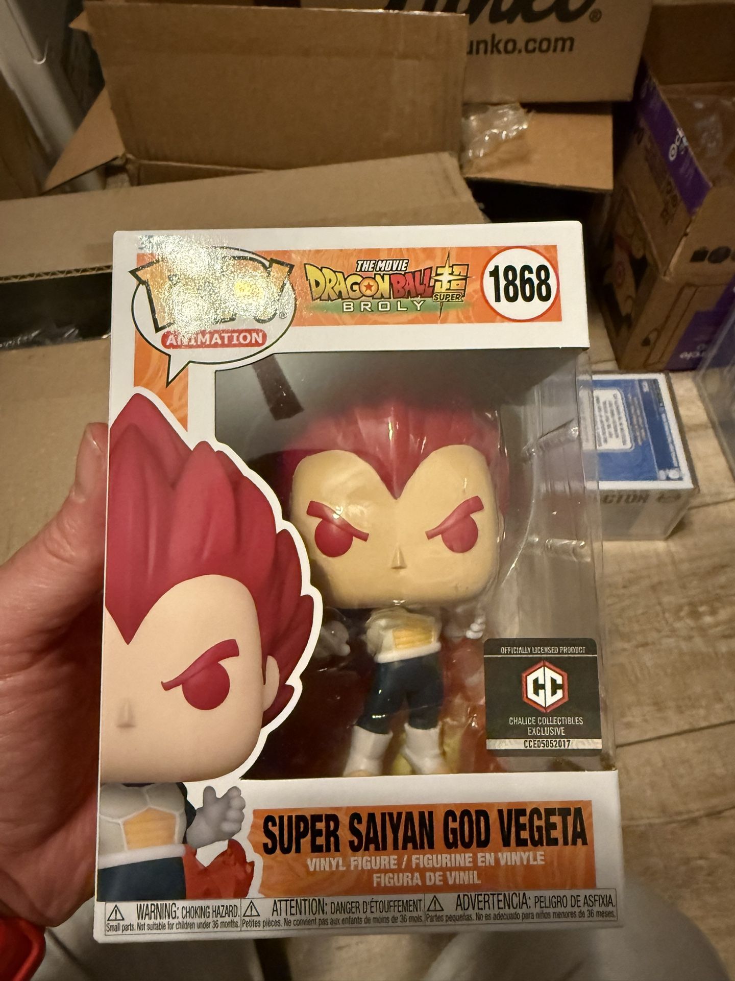 Super Saiyan God Vegeta Chalice Exclusive Funko Pop!