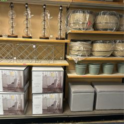 Lamps, Baskets, Wine Racks