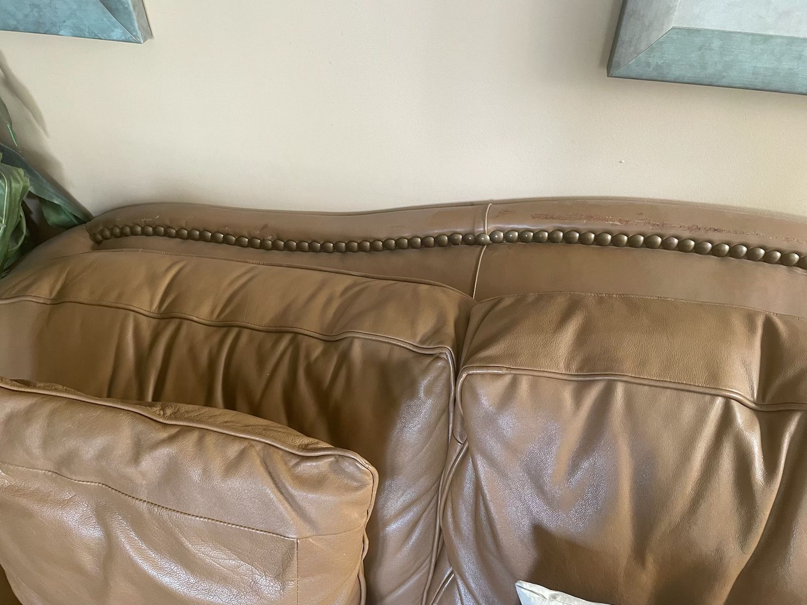 Soft Beige Leather sofa