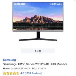 Samsung 4K Monitor HDR Great For Gaming And PS5 Xbox Series X