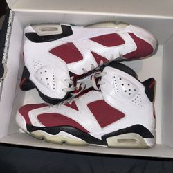 Air Jordan 6 Carmine  Size  10