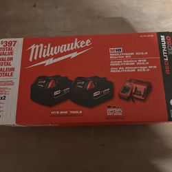 Milwaukee charger  And Batteries 