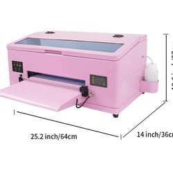 A3 DTF Printer L1800 and Oven, Transfer Printing Machine 100% Transfer Rate for DIY Print T-Shirts, Leather, Other Textile (A3 Printer + Oven + Softwa