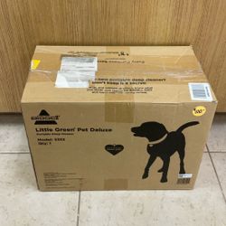 BISSELL LITTLE GREEN PET DELUXE PORTABLE DEEP CLEANER.