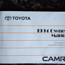 1994 Toyota Camry - Owner's Manual
